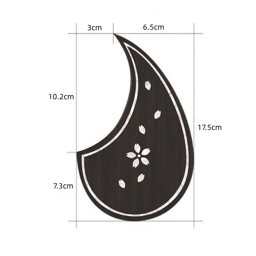 Guitar Parts Pickguard Sticker Accessories Easy To Install Easy To Remove Eye-catching PVC Brand New High Quality