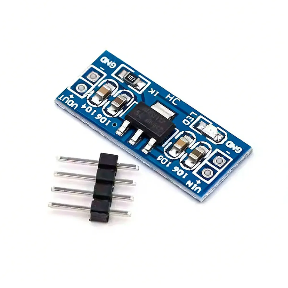 Módulo de Fonte de Alimentação AMS1117 1.2V 1.5V 1.8V 2.5V 3.3V 5V 5.0V (5 Peças) - Módulo de Energia AMS1117-5.0V AMS1117-3.3V para Kit DIY