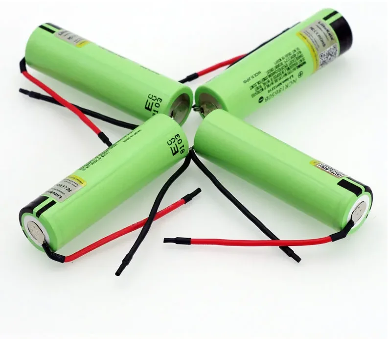 LiitoKala New Original Genuine NCR18650B 3.7v 3400mAh 18650 Lithium ion Rechargeable Battery Welding Silicone Cable DIY