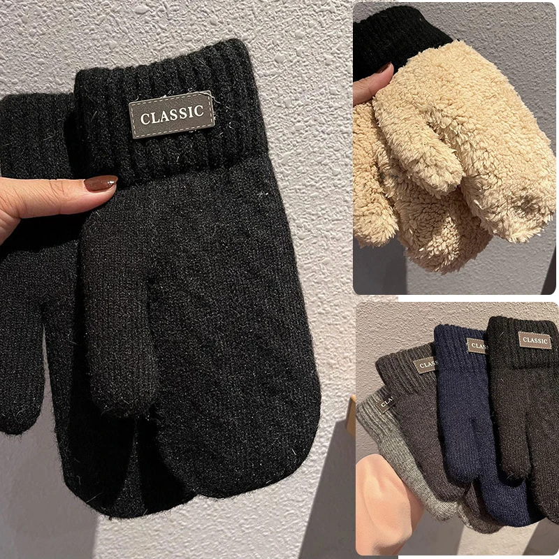 Winter-Thermohandschuhe für Männer und Frauen – mit Fleece gefütterte dicke Skihandschuhe, winddichte Schneehandschuhe für Outdoor-Sportarten, Wandern, Skifahren
