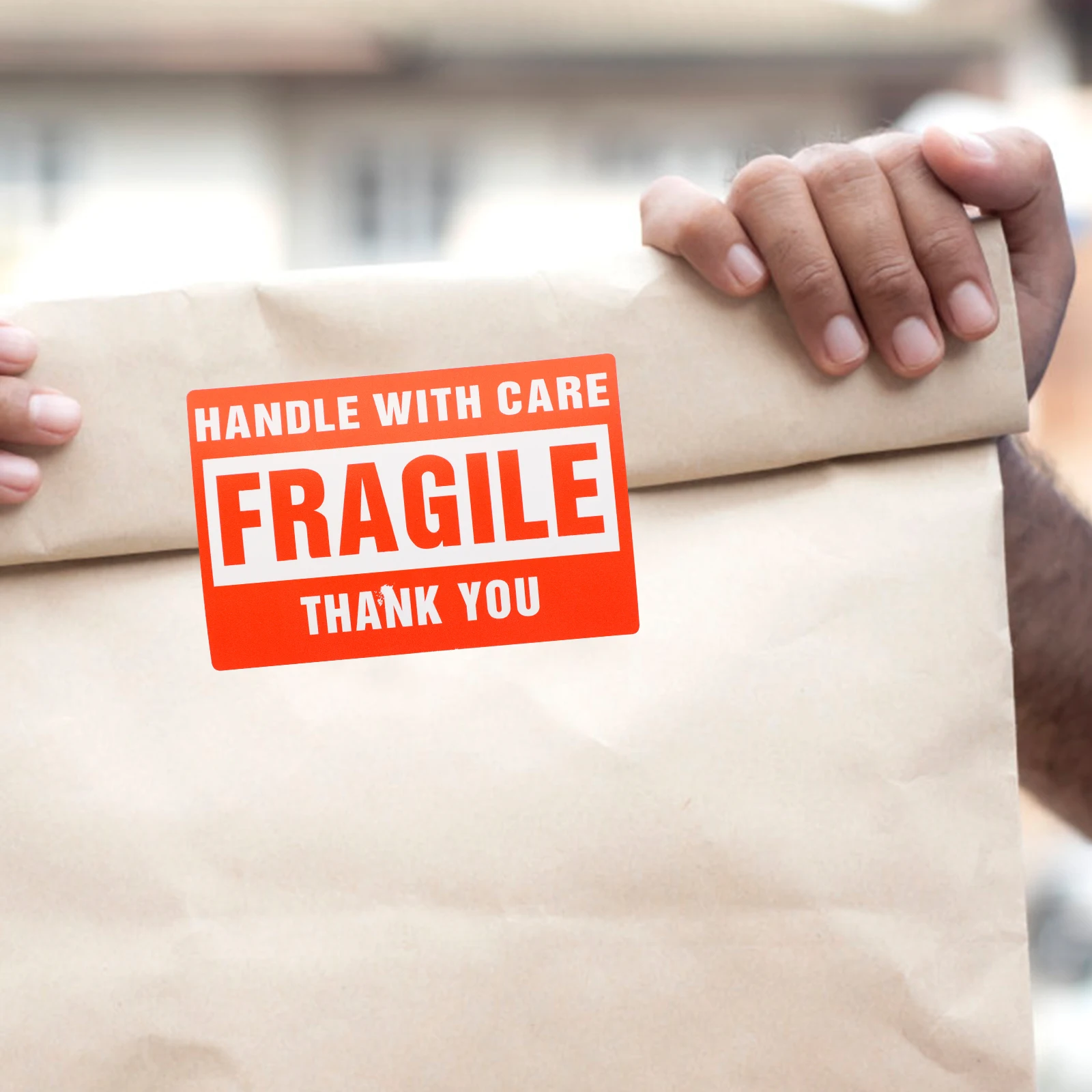 

Fragile Warning Stickers Self Adhesive Shipping Labels H Signs Caution Tape Identifier Product Label Durability