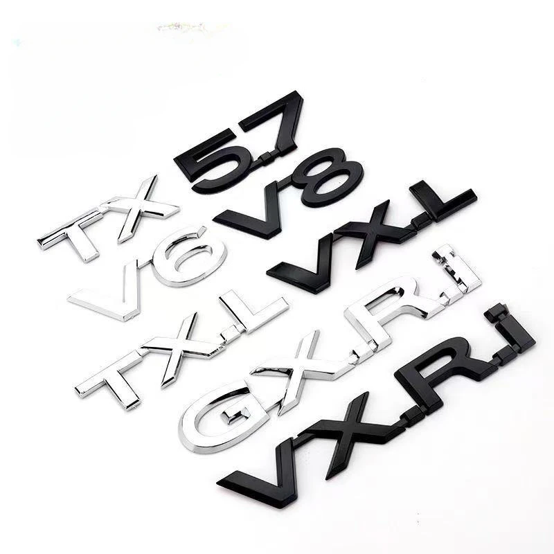 Autocollant de voiture VXS TX GXRi VXRi VX, pour dominateur TXL Land Cruiser LAND FREE VXR GXR Prado VXL V8 V6 5.7, étiquette de rénovation arrière