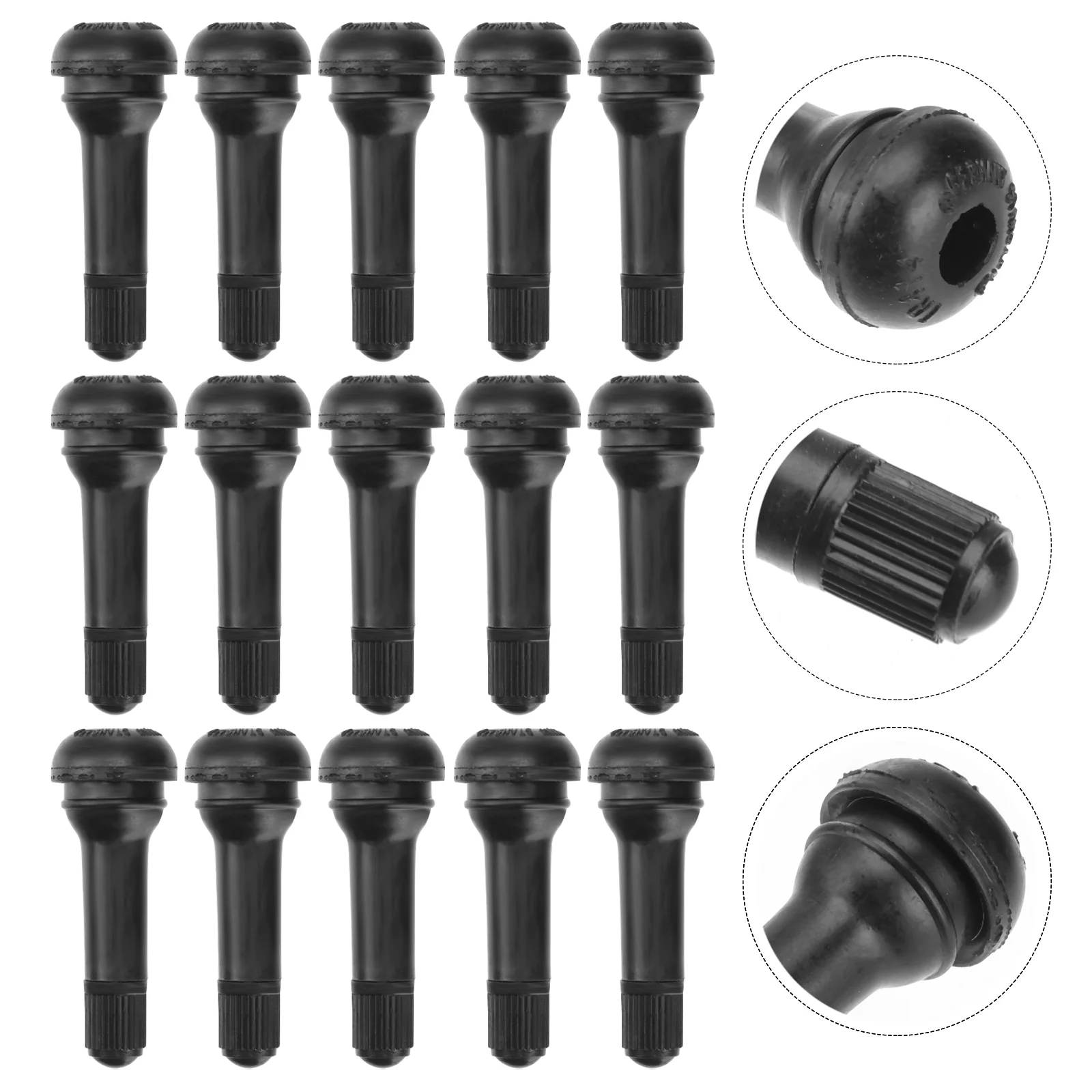 

100 Pcs Dust Cap Universal Bike Tire Car Vacuum Valve Valves Caps Tyre Stem