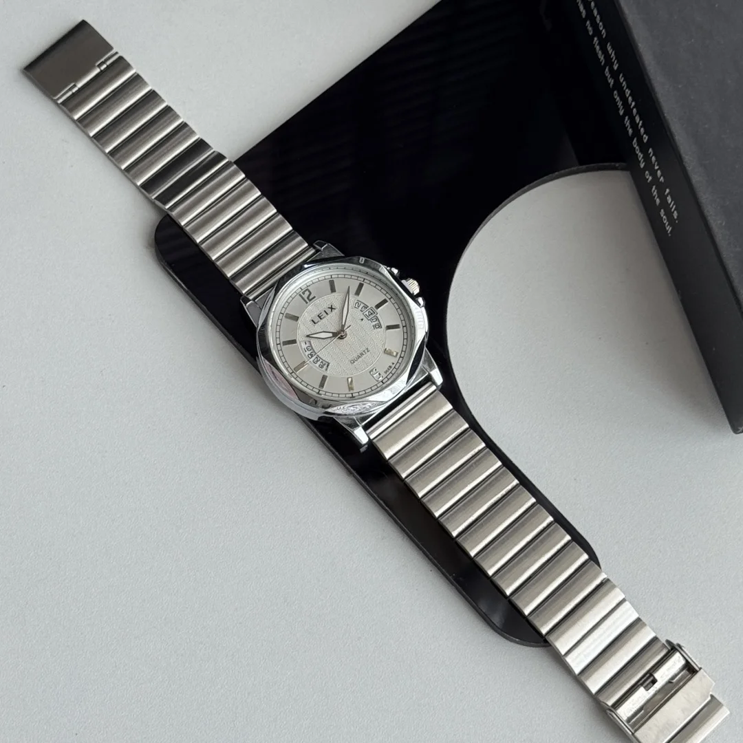 بسيطة رجال الأعمال الفولاذ المقاوم للصدأ ساعة كوارتز العلامة التجارية ساعات رجالية رجل التقويم ساعة يد رياضية ساعة الذكور reloj hombre