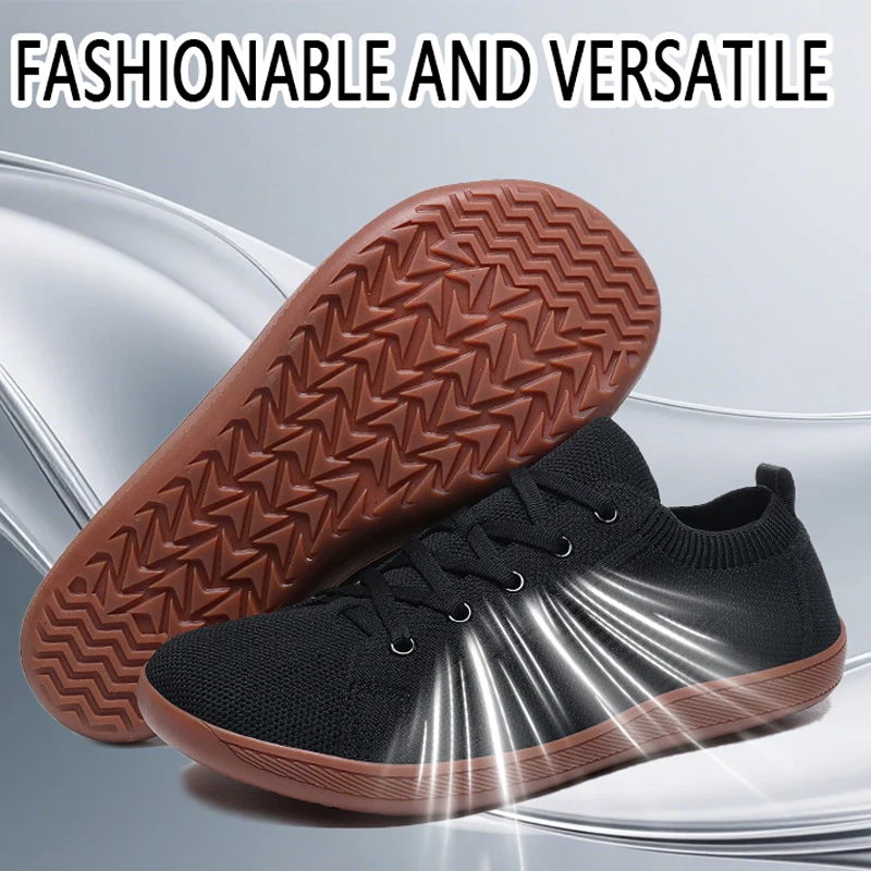 

Wide Toe Barefoot Shoes Mens Womens Minimalist Walking Sneakers Shoes | Zero Drop Sole | Breathable Mesh