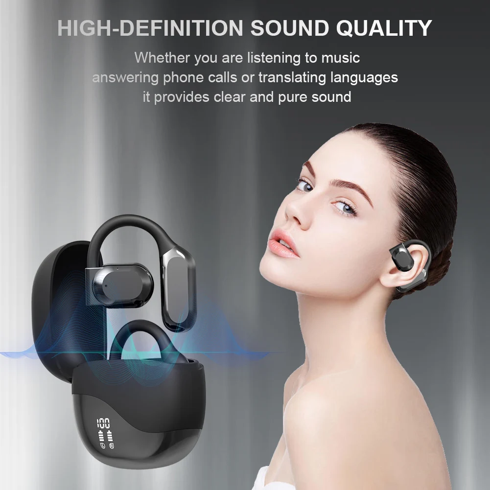 144 Languages Translate Earbuds Bluetooth-Compatible 5.4 AI Real Time Translation Earbuds Translation Earphone Headphones