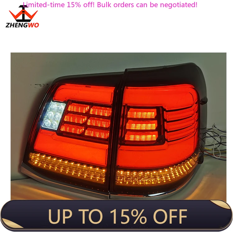 

Zhengwo Factory Car Accesorios Led Tail Lamp For Land Cruiser LC200 2008-2015 Year Replacement Back Rear Lamp Assembly
