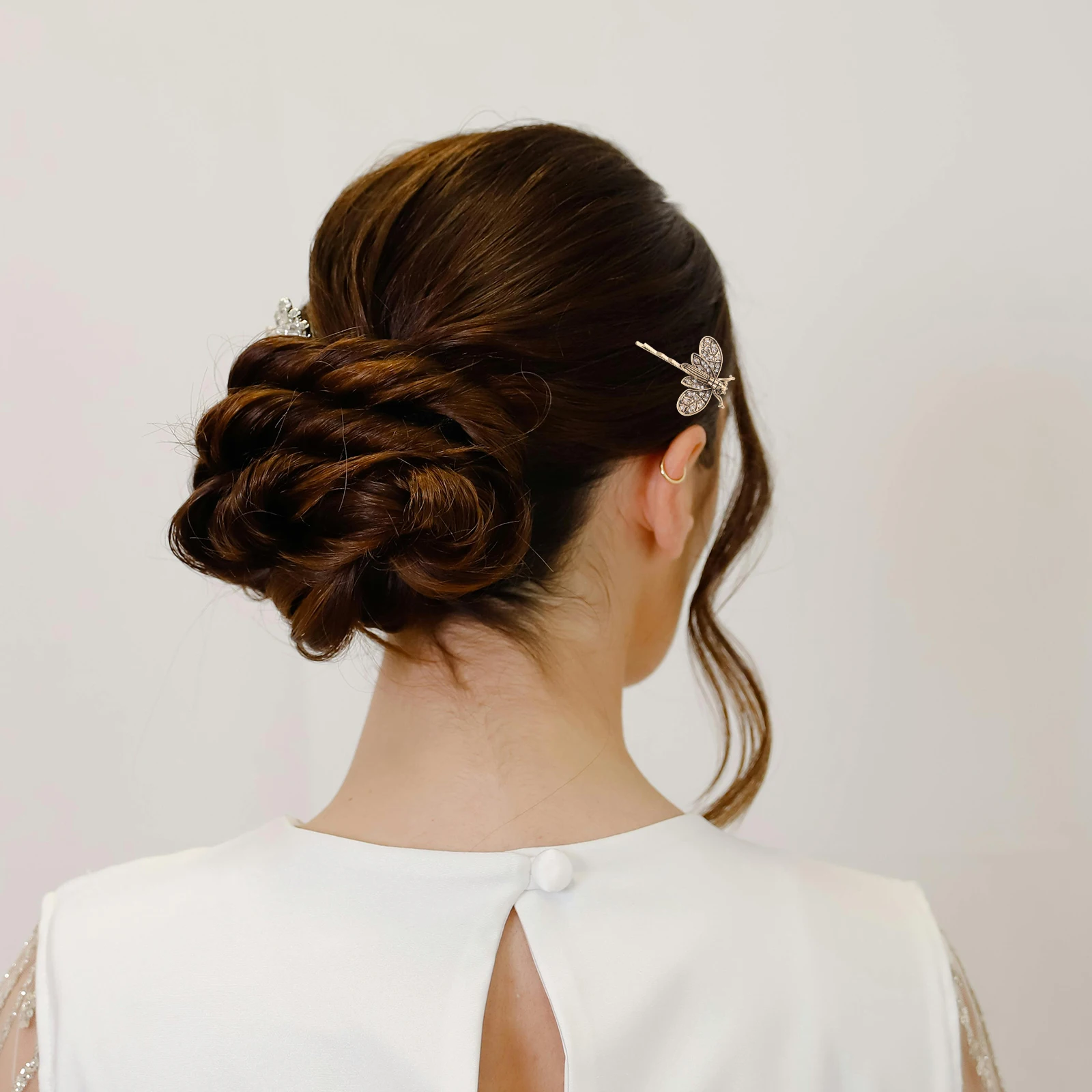 

2 Pcs Dragonfly Barrettes Hair Clips Accessories Exquisite Hairpins for Alloy Bobby Decorative