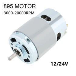 RS895 DC Motor 12-24V 3000-20000RPM High-speed Large Torque Motors Ball Bearing Fan for DIY Model Car Small Drill Motor Tools