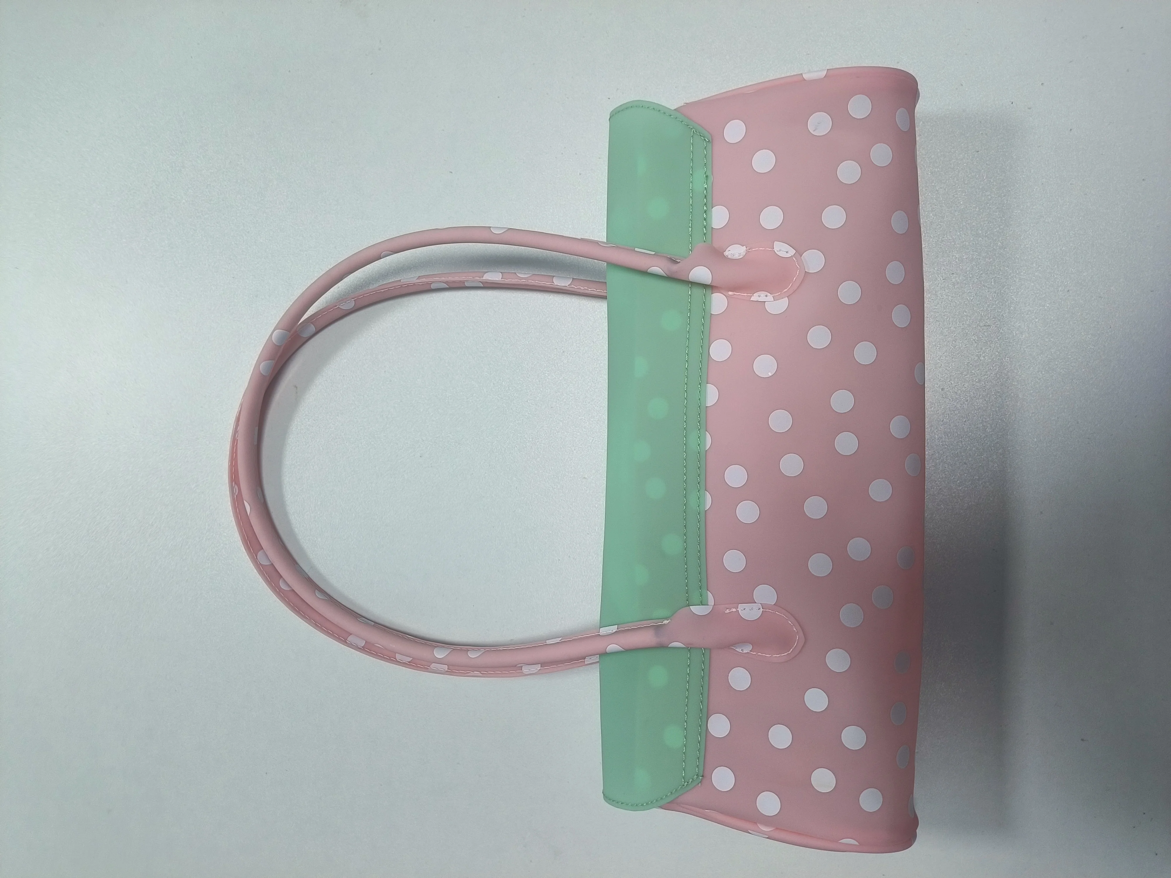 Transparente Macaron-Farbene Schnallen-Flip-Hobo-Unterarmtasche, Leichte Damen-Handtasche mit Obergriff, Französisch-Schicke Lange Henkeltasche – Detail 13