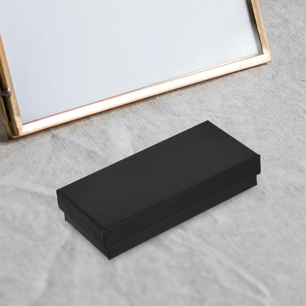

10Pcs Black Rectangular Watch Box Durable Portable Single Watch Display Organizer Jewelry Storage Case Display Box