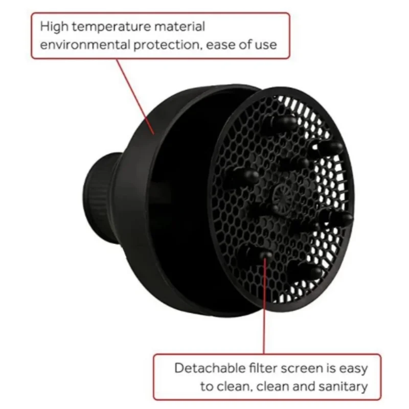 Profession Blow Dryer Diffuser Attachment for Natural Thick Hair Collapsible Hair Blower Diffuser Styling Hairdressing Tool