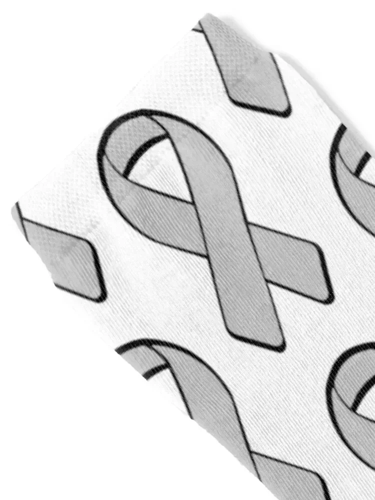 Brain Cancer Awareness ribbon 2 Socks Heating sock men cotton high quality Socks Women's Men's