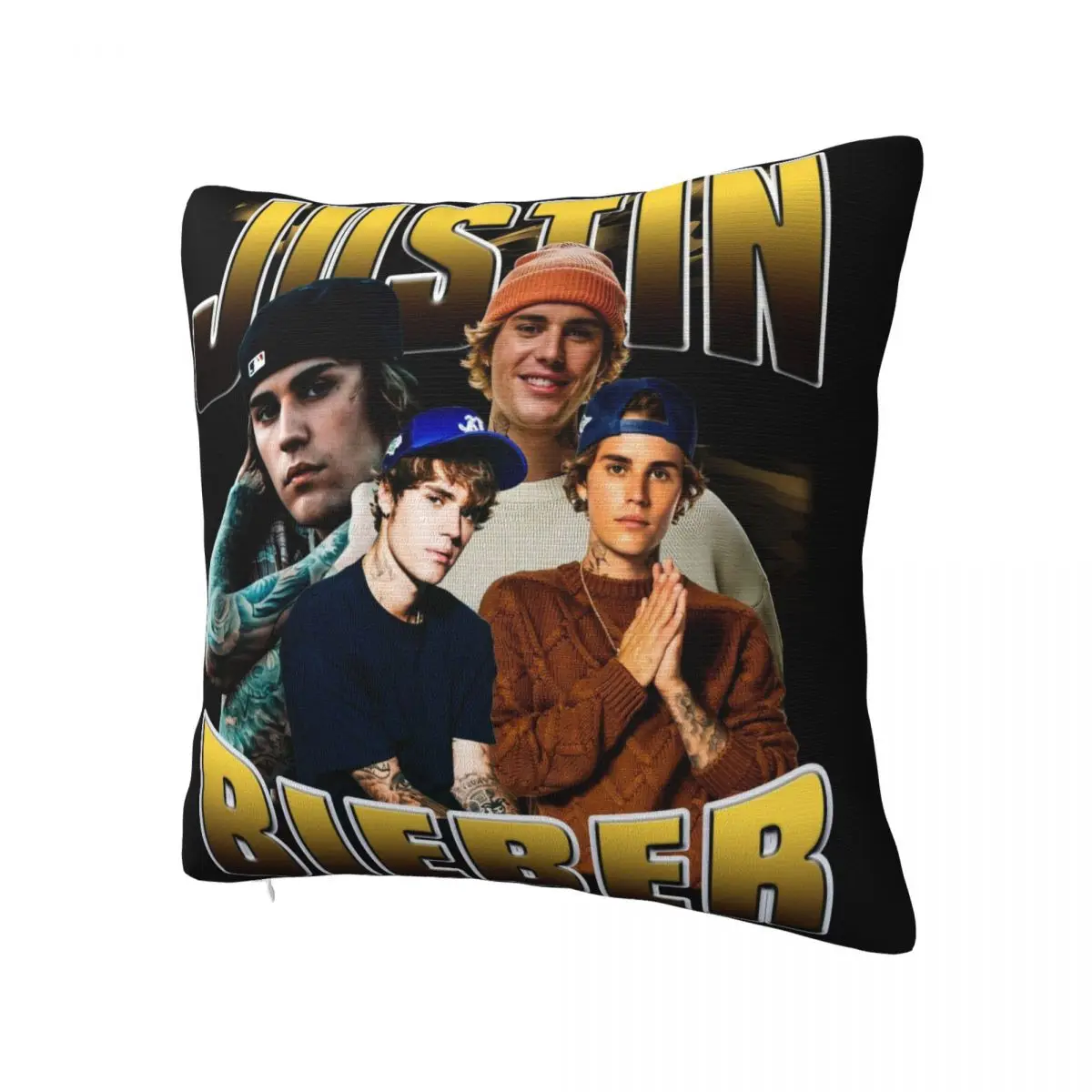 Justined Biebered Pillowcase Printing Polyester Cushion Cover Decor Throw Pillow Case Cover Home Square 40*40cm