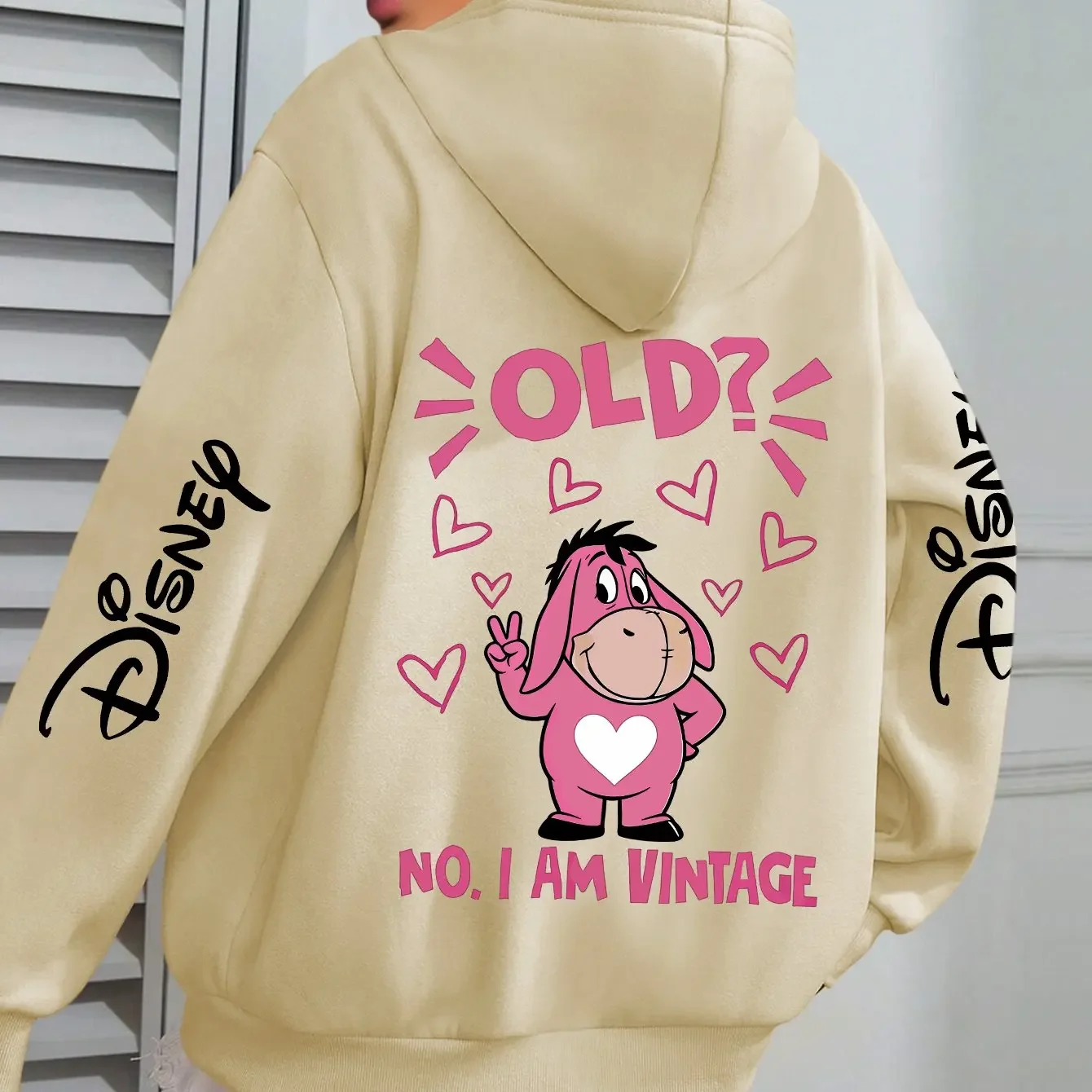 

Толстовка с капюшоном Disney OLD NO I AM VINTAGE - повседневная толстовка с длинными рукавами, подходит для осенне-зимнего сезона