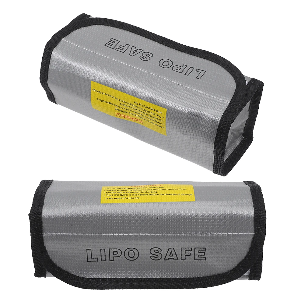 

2PCS Lipo Bags Fireproof Explosion Proof High Temp Resistance Protective Pouches Storage Safety Aluminum Film