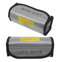 2PCS Lipo Bags Fireproof Explosion Proof High Temp Resistance Protective Pouches Storage Safety Aluminum Film