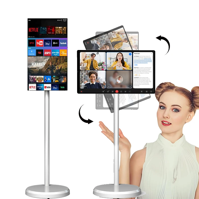 

Оптовая продажа портативный умный сенсорный экран 21,5-дюймовый подвижный Android-телевизор 21,5-дюймовый 4 ГБ + 64 ГБ портативный телевизор беспроводной смарт-телевизор