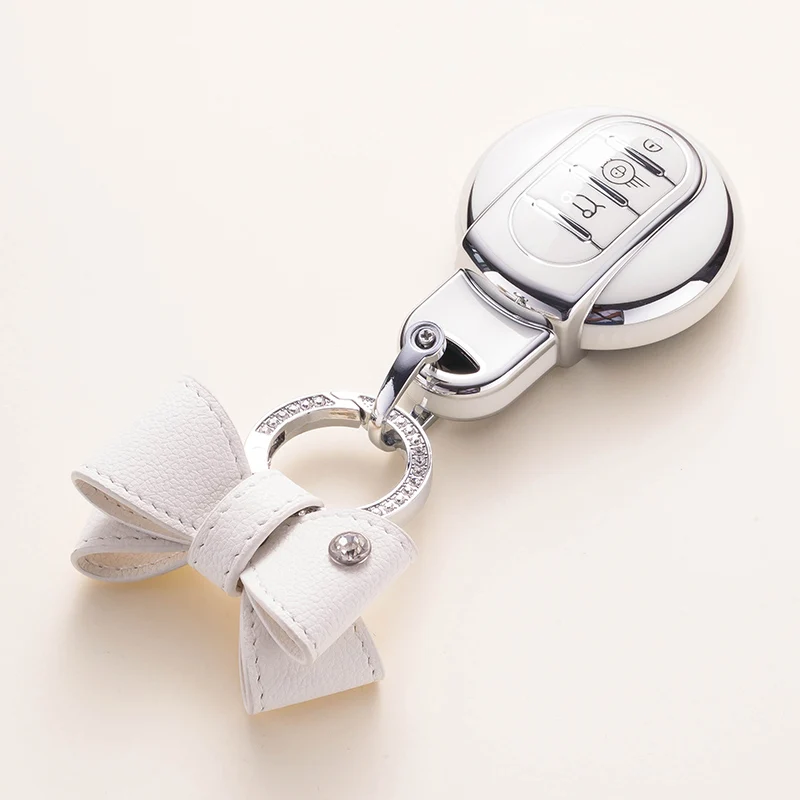 TPU Car Key Case Cover For BMW MINI COOPER S ONE JCW F54 F55 F56 F57 F60 CLUBMAN COUNTRYMAN Remote Fob Holder Shell Keychain
