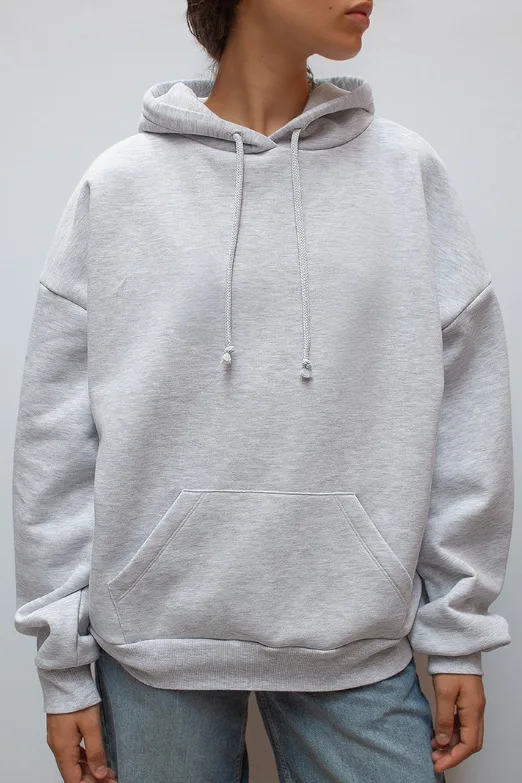 Modische Casual Sweatshirt Herbst Winter Einfarbig Vielseitig Lose Flügel Pailletten Mantel Lange ärmeln Pullover Frau Kleidung