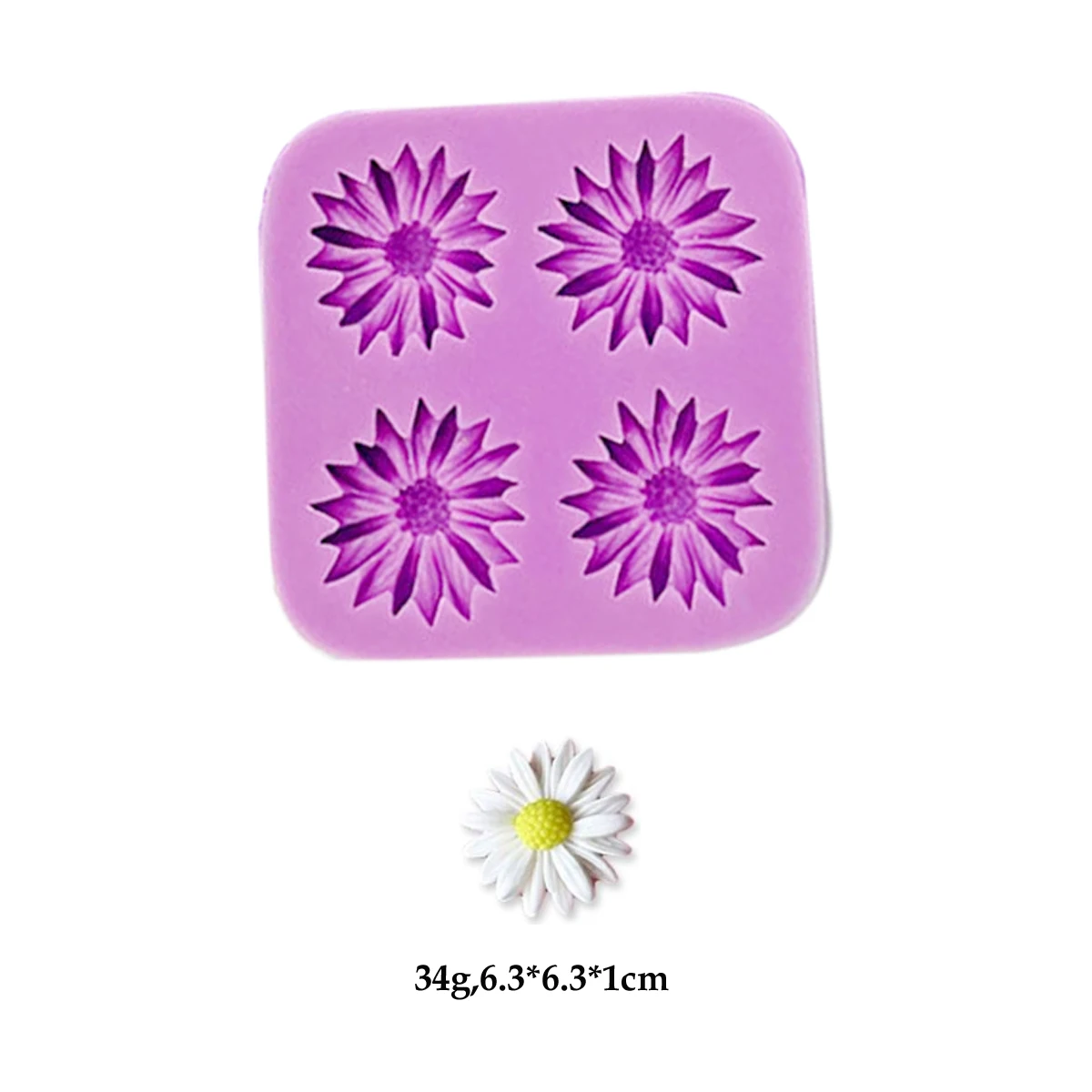 Daisy Flower Silicone Cake Mold For Resin Ice Chocolate Candy Cookie Fondant Making Mould for Baking Forms Confectionery Access