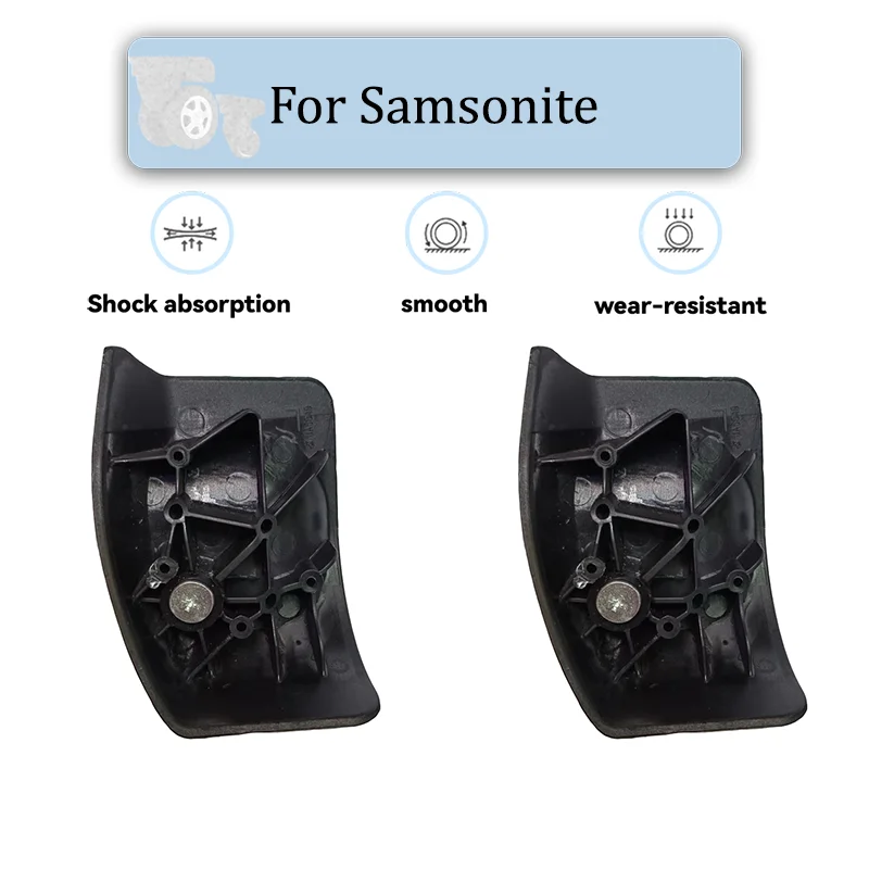 For Samsonite JA-5049 Luggage Silent Practical  and Rotating Dual Wheels Replacement -360° -Accessories Repair Universal,