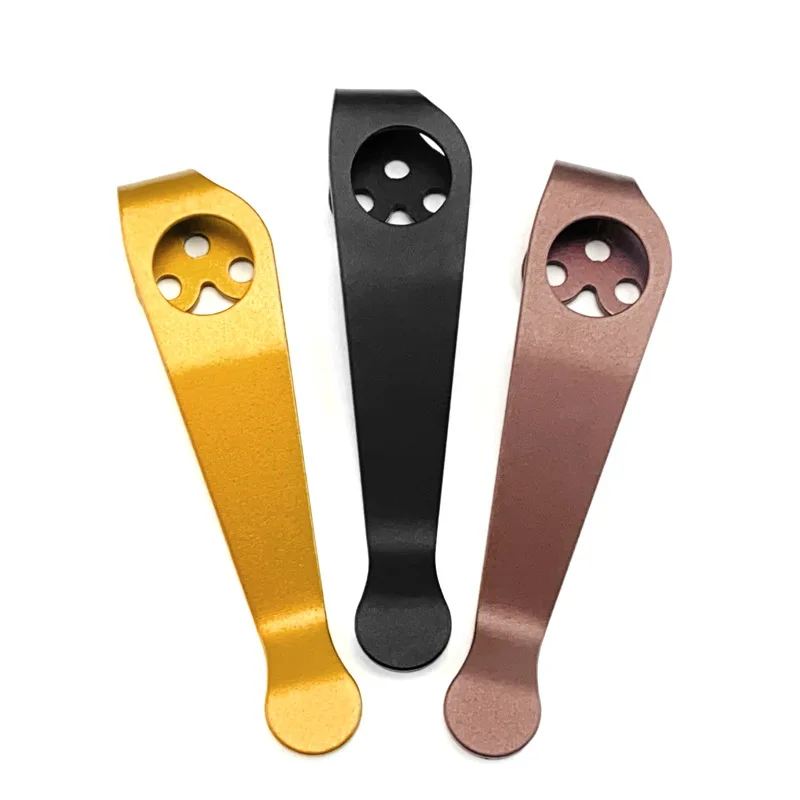 16 Types Knife Titanium Pocket Clip for Spyderco Paramilitary2 C81 Para3 C223 G10 Police Delica Endura Stretch Yojimbo2 C10 C11