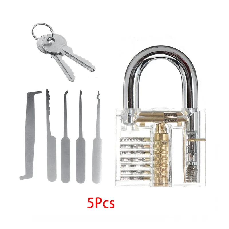 5/19/25PCS Entriegelung Schlosser Praxis Lock Pick Schlüssel Extractor Vorhängeschloss Lockpick Werkzeug Kits