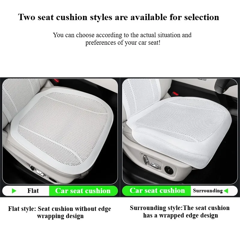 تنفس نابا الجلود مقعد السيارة يغطي مجموعة كاملة العالمي أربعة مواسم حماة مقعد السيارة مقاعد اكسسوارات وسادة مقعد السيارة #5