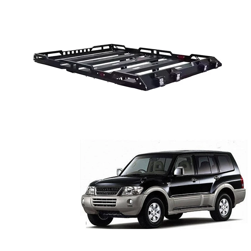 

4x4 Off-Road Accessories Steel Rack Aluminum Alloy Car Top Roof Rack for Pajero Montero V31 V33 V6 V73