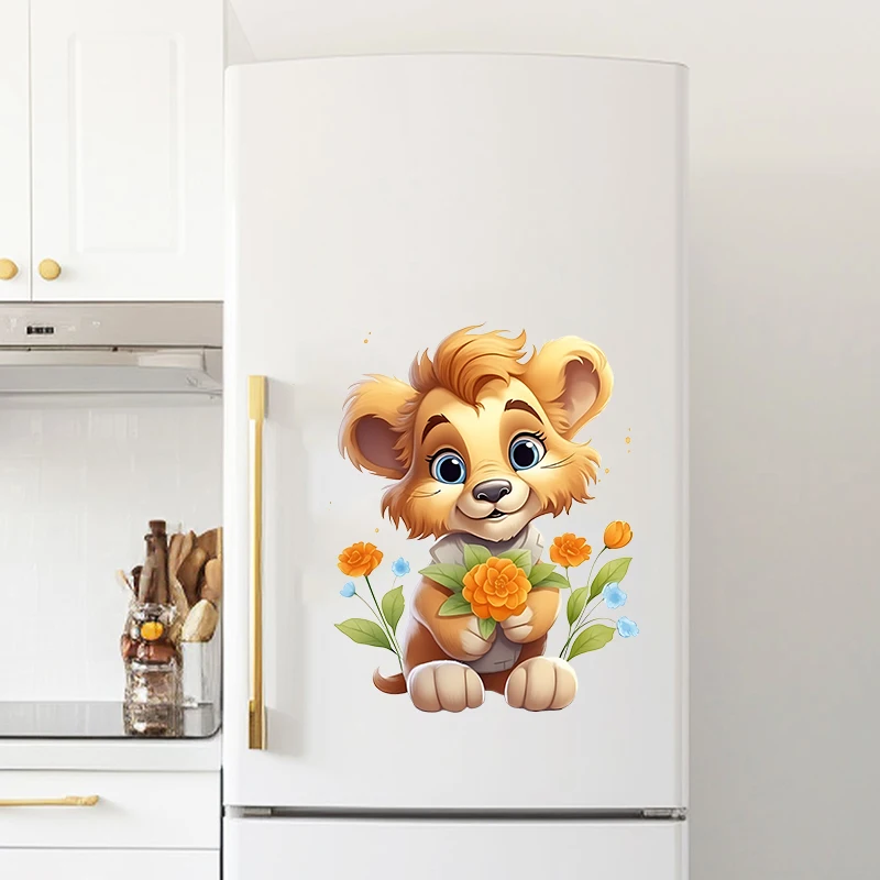 Tiger, Katzen, Hunde, Kaninchen, verschiedene Tiere, Wandaufkleber, Kinderzimmer, Hintergrund, Heimdekoration, Wandbild, Wohnzimmer, Tapetenaufkleber – Detail 4