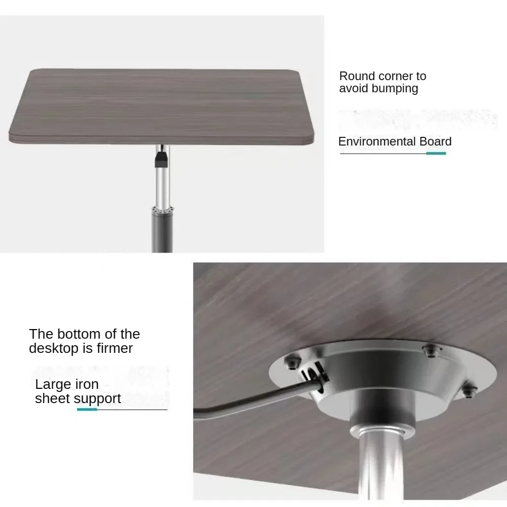 Standing computer office study desk,workbench stand,mobile lifting table with pulley bedside table,Rabbi Chanting floor shtender