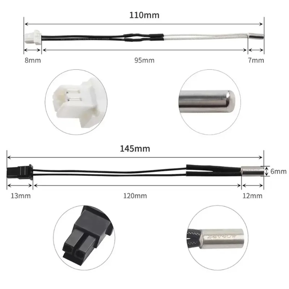 For Prusa I3 MK4 Extruder Hotend Kit 0.4MM Hardened Steel 3-Hole Nozzle Aluminum Heating Block 24V 40W Heating Rod