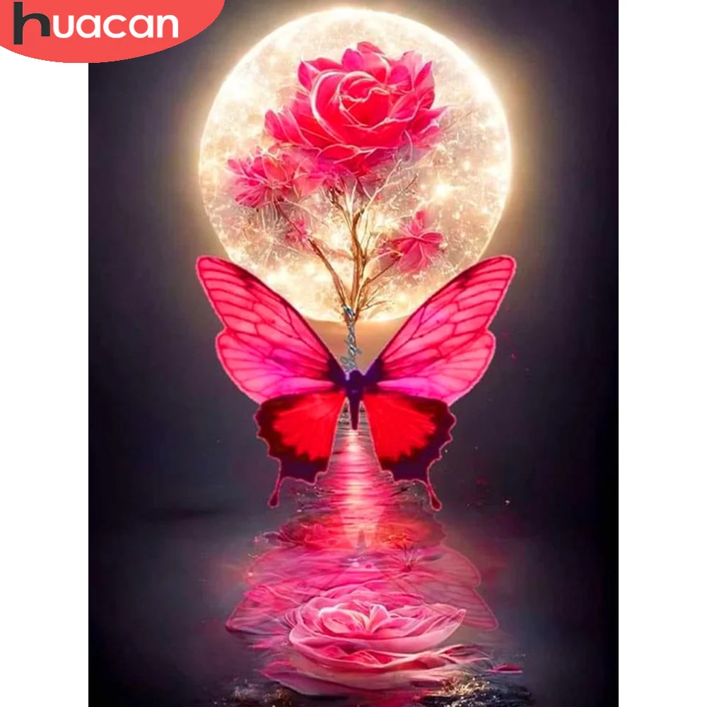 HUACAN DIY Diamond Painting Flower New Arrivals 2024 Full Em