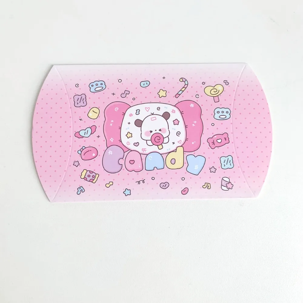 Paper Candy Packaging Box Lovely Foldable Mini Pillow Box Gift Box