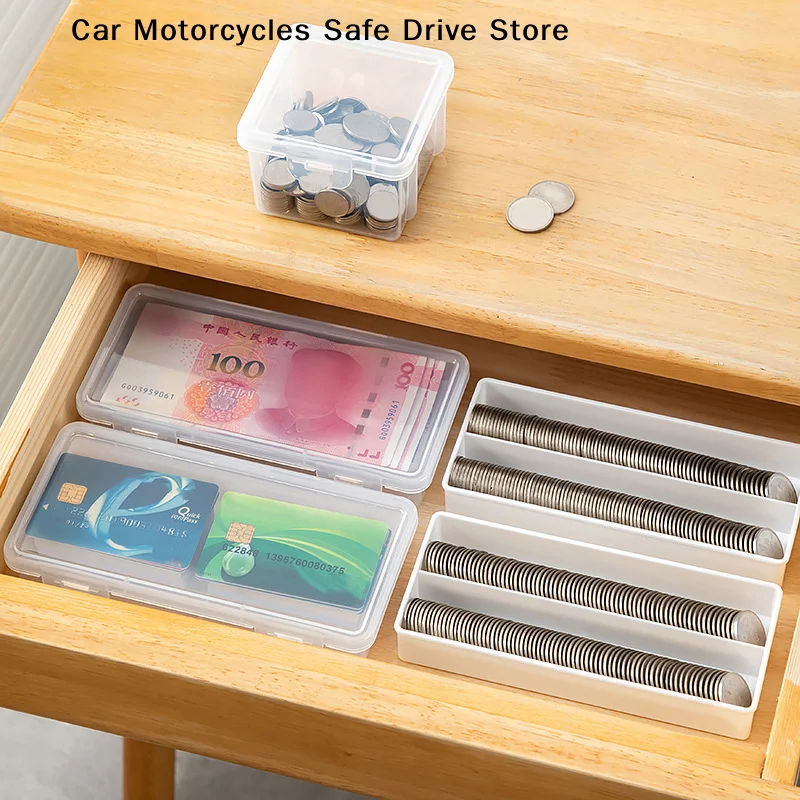 1pcs Portable Storage Box Paper Money Album Currency Banknote Case Coin Storage Collection Boxes Holder Transparent Plastic Case