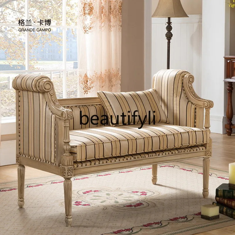 

Корейская мебель, стул для отдыха из цельного дерева, реквизит для свадебной студии, старинный белый стул для отдыха, стул для любовника