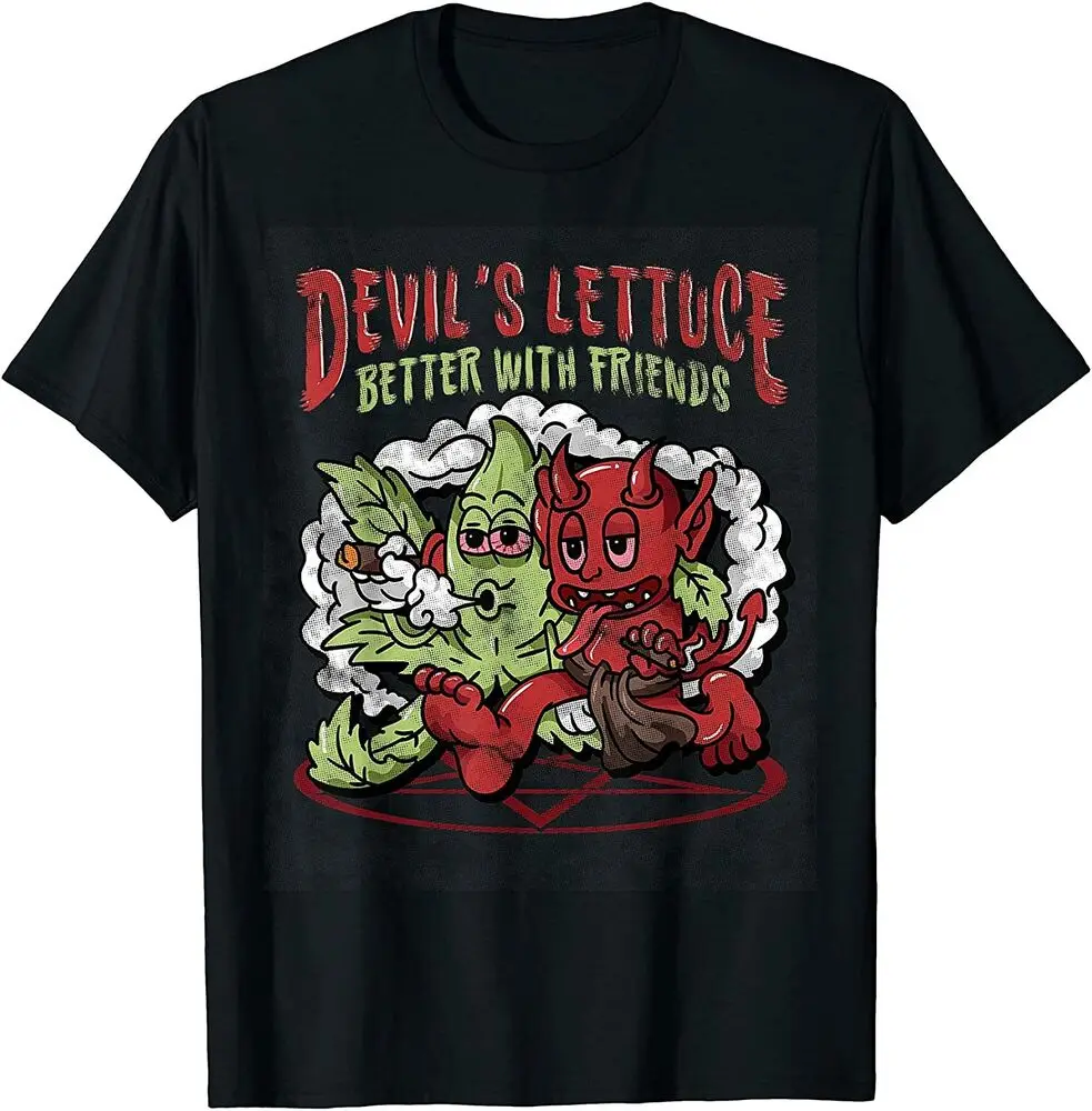 

Devil's Lettuce Inspired Lucifer Related Satan T-Shirt For Men Clothing Women Tees Y2K Tops Unisex Summer Short Sleeve