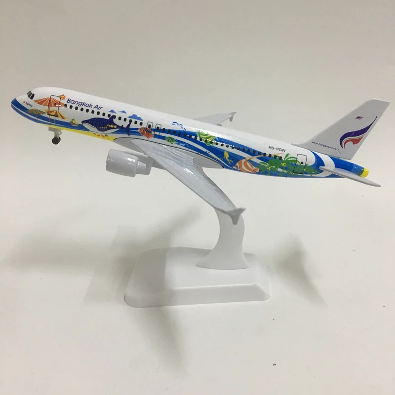 

Металлическая модель самолета Airbus A320 JASON TUTU, 20 см, в масштабе 1:300, коллекционная, подарок, тематика: тайская рыба из Бангкока