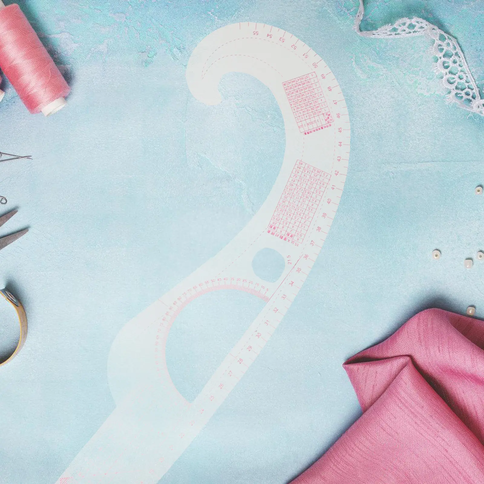 

2Pcs Sewing Ruler Tailor French Curve Comma Shaped Curve Ruler for Pattern Making Cutting Quilting Sewing Accessories