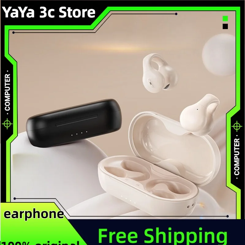 

2025 New Wireless Bluetooth Headphones Air Bone Conduction Sports Non-In-Ear Ear Clip Type Hanging Type Suitable For Running