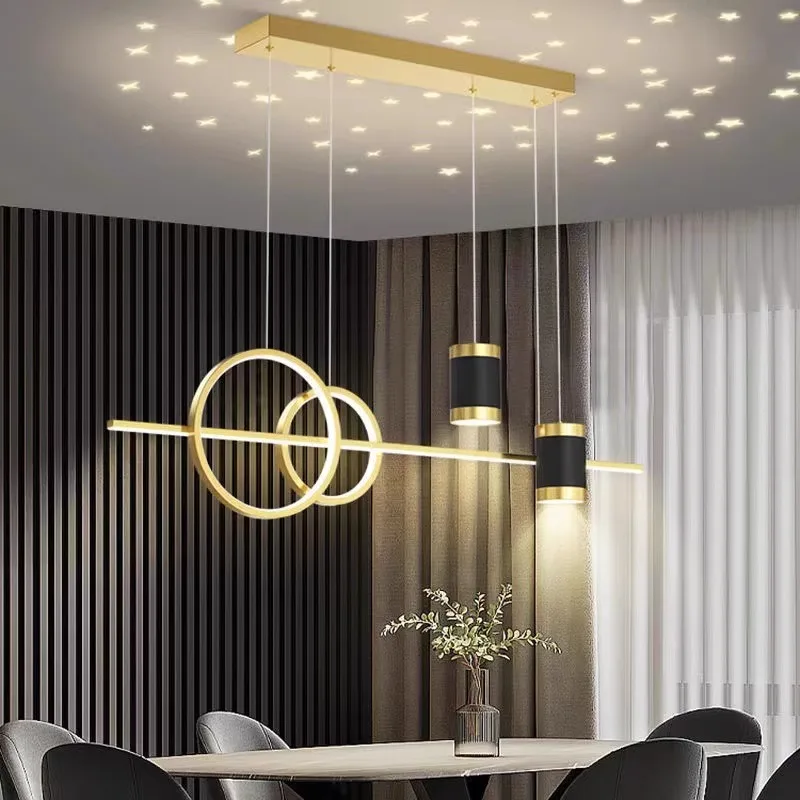 Nordic Creative LED  Pendant Light Modern Dining Room Kitchen Ceiling Chandelier Home Decorate Starry Sky Hanging Light Fixtures