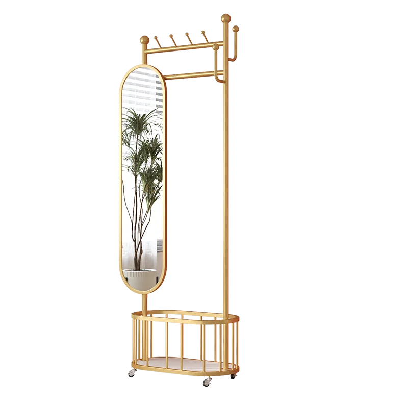 Garmentg Coat Rack Clothes Rack Shelfs Wheels Entrance Saving Clothes Rack Balcony Drying Perchero Pared Modern Furniture image 6