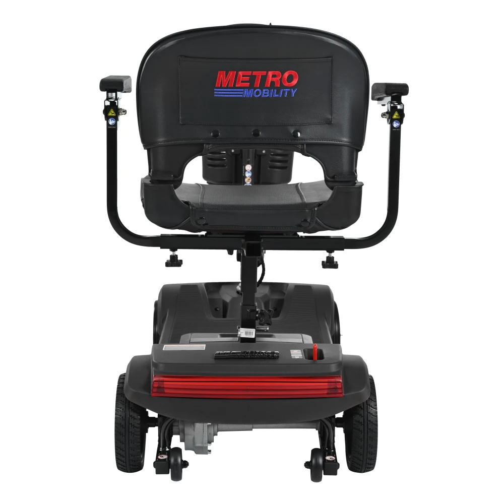 سكوتر قابل للطي مع فرامل كهرومغناطيسية وأضواء LED وبطارية قابلة للإزالة ومنفذ USB بمقعد قابل للتعديل للسفر في الهواء الطلق #4