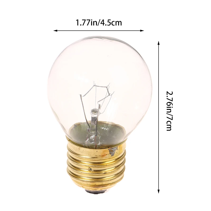 1Pc 230V E27 300 Degree High Temperature Resistant Microwave Oven Bulb Cooker Lighting Bulb 40W 60W Light Bulb