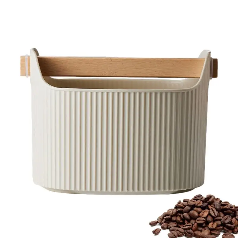 Espresso Knock Box Removable Espresso Dump Bin Espresso Bucket 1300ml Non-slip Knock Box Coffee Ground Dump Bin Espresso Machine