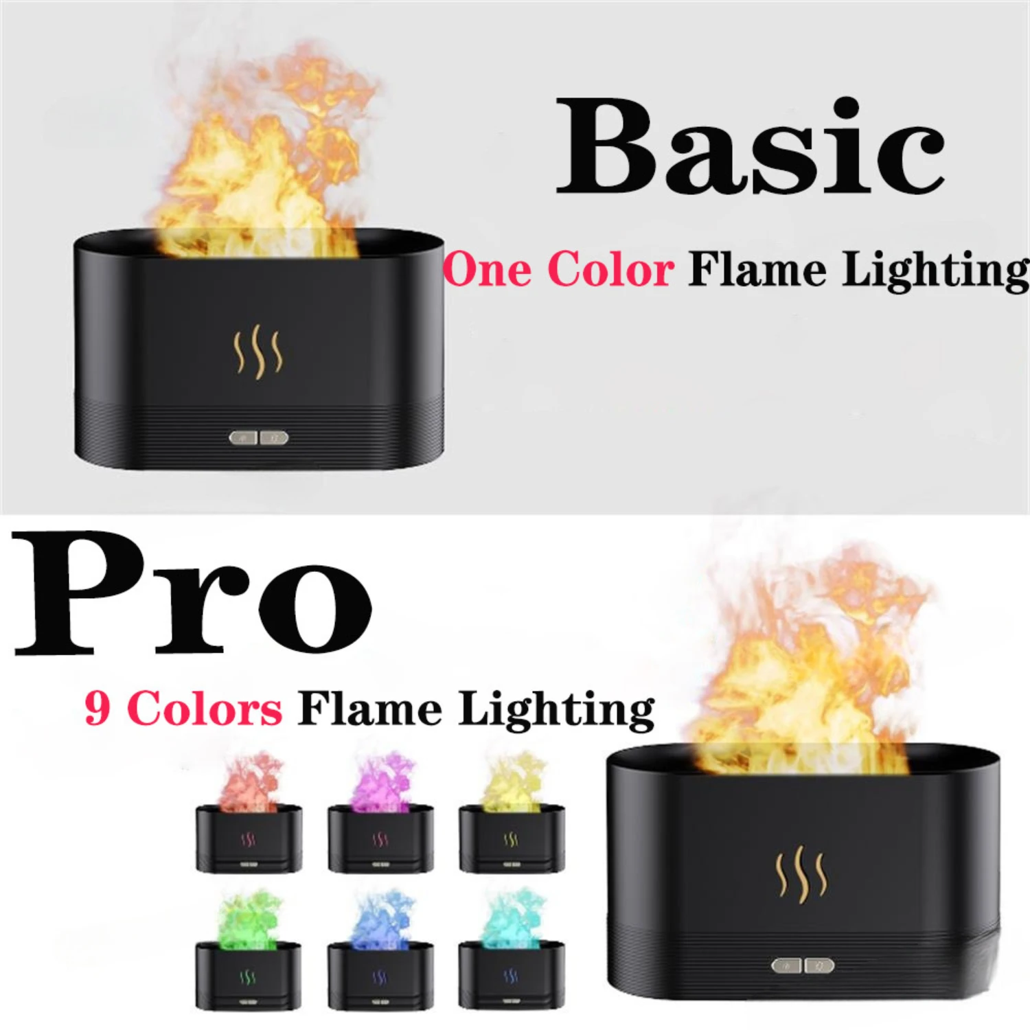 Flame  Diffuser Air Humidifier Ultrasonic Cool Fogger USB  Diffuser Room Fragrance Mist Maker Essential Oil Difusors