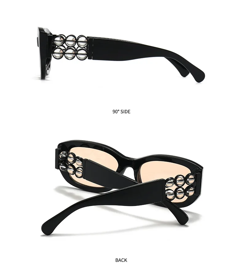 Damen-Sonnenbrille, modische Cat-Eye-Sonnenbrille, großer Rahmen, lila Farbverlauf, Damenbrille, Sonnenbrille für Damen – Detail 6