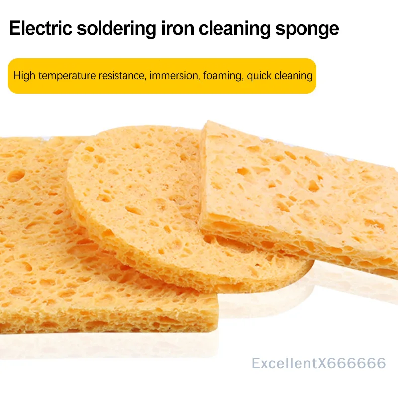 10 Pcs High Temperature Enduring Condense Sponge For Welding Tips Cleaning Tools Soldering Iron Tips Cleaning Sponge