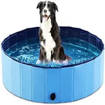 Pet Dog Pool Foldable Swimming Pool Plastic Pet Bathtub portable Large Pet Pool for Dogs Cats and Kids Indoor & Outdoor